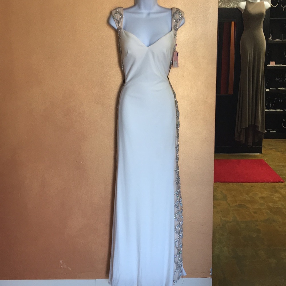 Blush prom gown - white sz 6 NWT